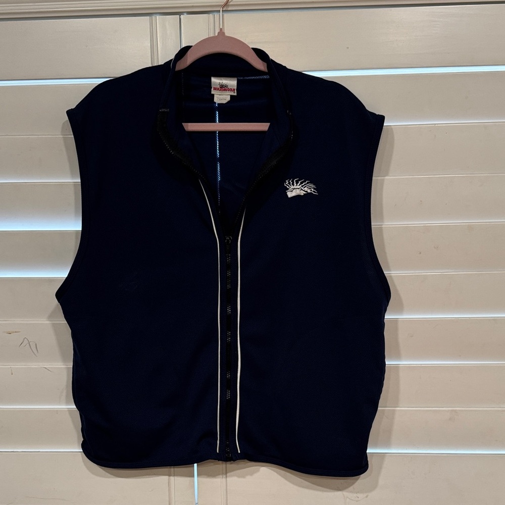 Men's Navy Blue Sleeveless Shirt